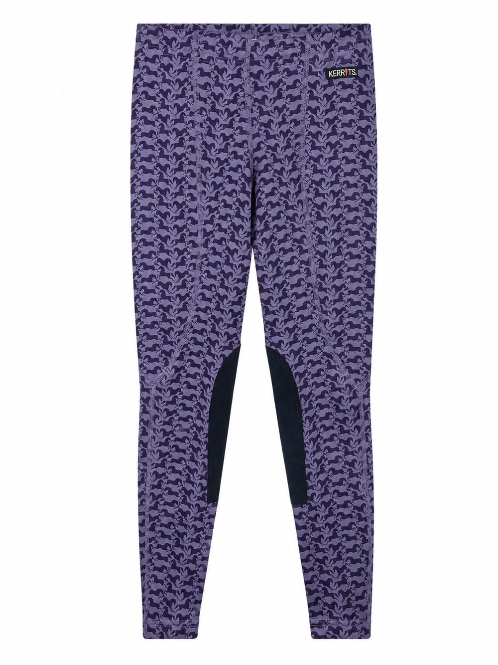 Kerrits Riding Leggings Girls medium Purple 0869 Knee Patches Equestrian